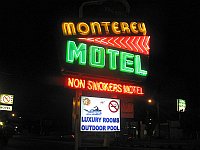 USA - Albuquerque NM - Monterey Non-Smokers Motel Neon Sign (Maloney) (24 Apr 2009)